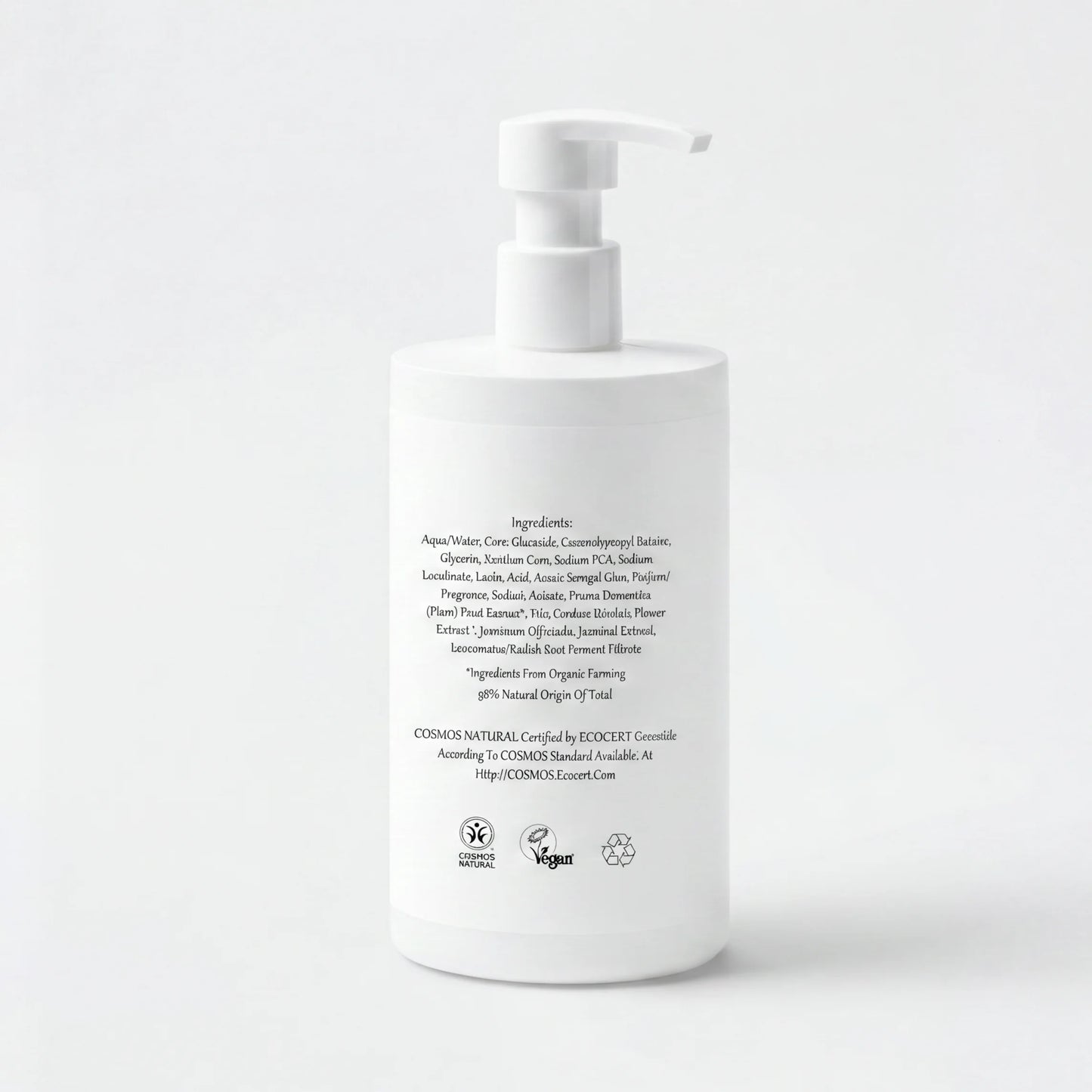 Clearveli Everyday Face Wash bottle, back label view