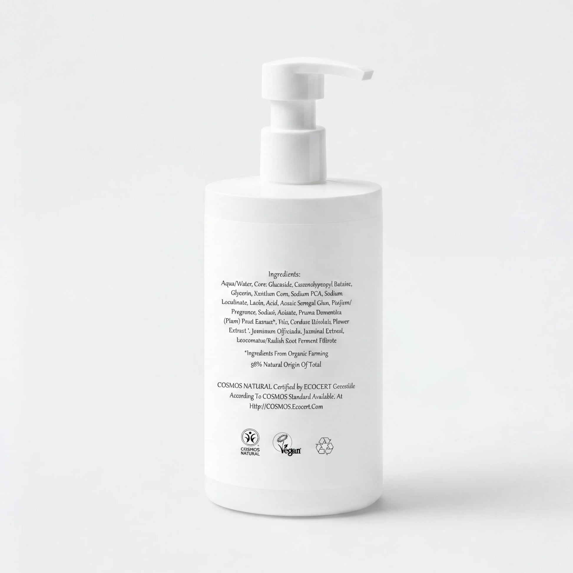 Clearveli Everyday Face Wash bottle, back label view