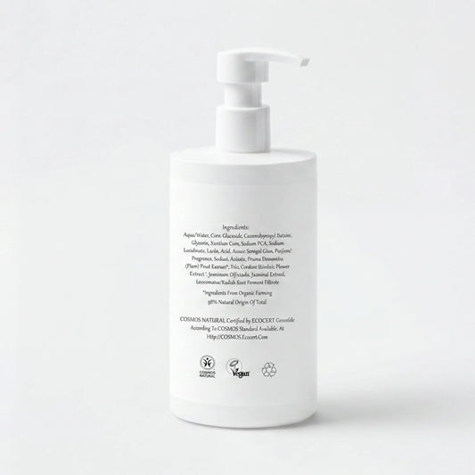 Clearveli Everyday Face Wash bottle, back label view