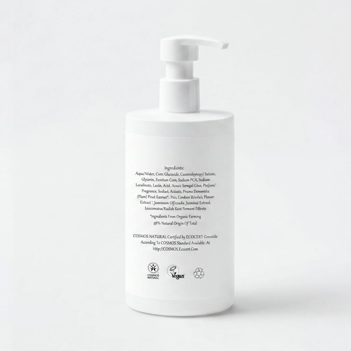 Clearveli Everyday Face Wash bottle, back label view