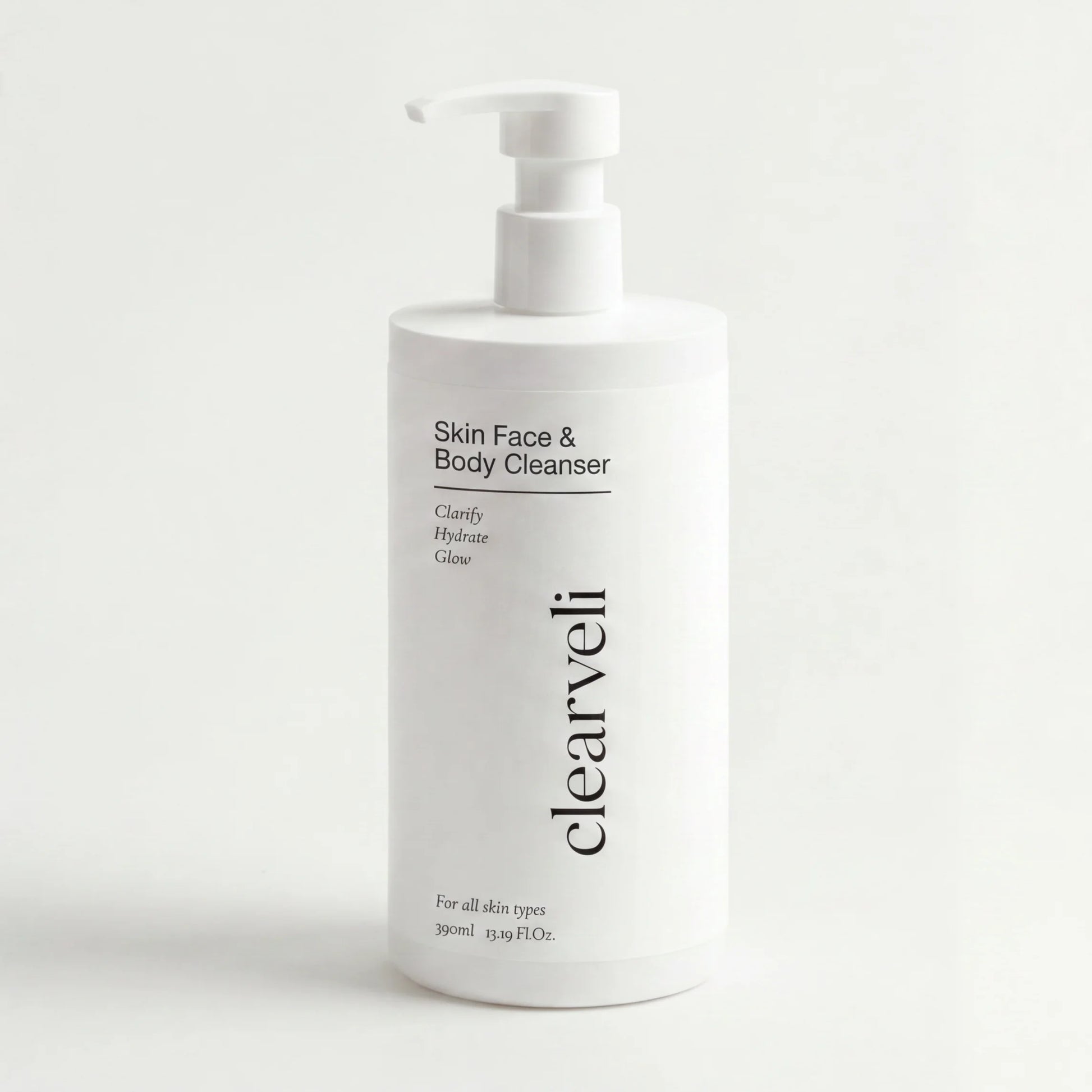 Clearveli Everyday Face Wash bottle, front view