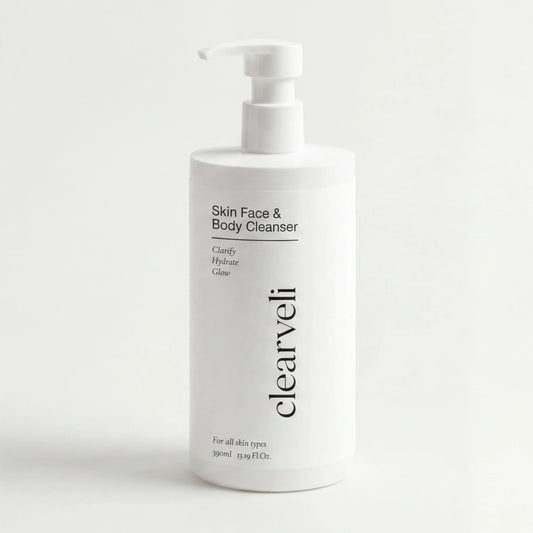 Clearveli Everyday Face Wash bottle, front view