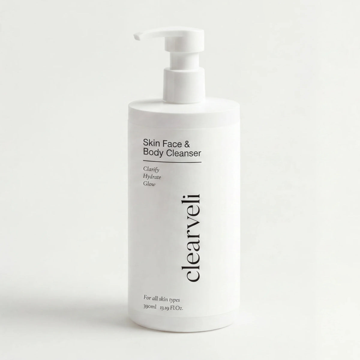 Clearveli Everyday Face Wash bottle, front view